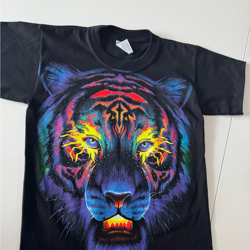 Black Graphic Tiger T-Shirt